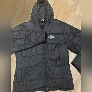 Coalatree Camper Hooded Jacket MenXXL Black Puffer Lightweight Travel Rollup